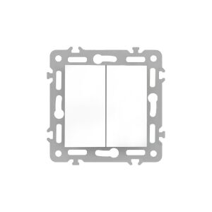 Nova-Kronleuchterschalter 10A 250V ohne Rahmen 105 weiß 147011385 - Leziter