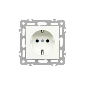 Nova-Schutzkontaktsteckdose 16A 250V weiß 147011406 - Leziter