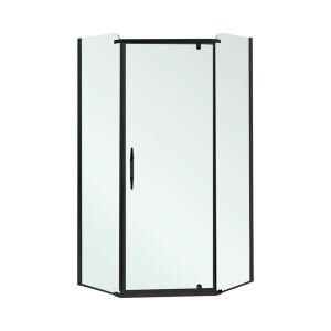 Celtic 100x100 cm ötszögletű zuhanykabin tálca nélkül fekete 147012154 - Leziter