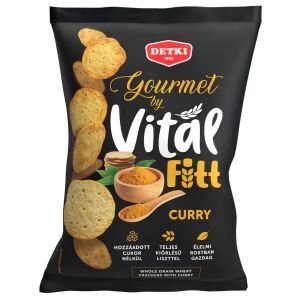 Detki Gourmet Vitál Fitt teljes kiőrlésű kréker Curry 100g - akció - 50% - min. idő: 26.12.2025 147016074 - Keksz