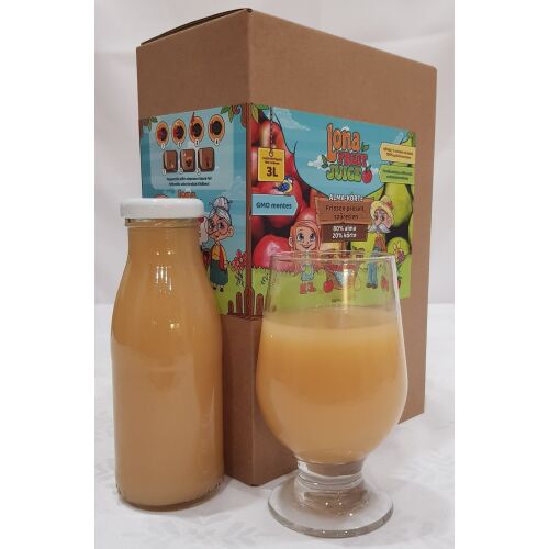 Lona Love natural 100% gyümölcslé (20% körte – 80% alma) - 3 liter (Frissen préselt, szűretlen) 147017927