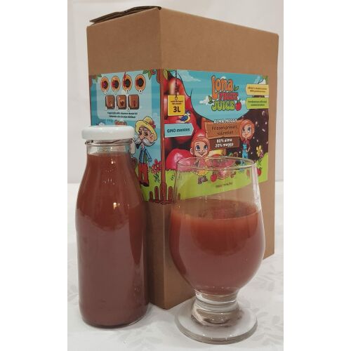 Lona Love natural 100% gyümölcslé (20% meggy– 80% alma) - 3 liter (Frissen préselt, szűretlen) 147017931