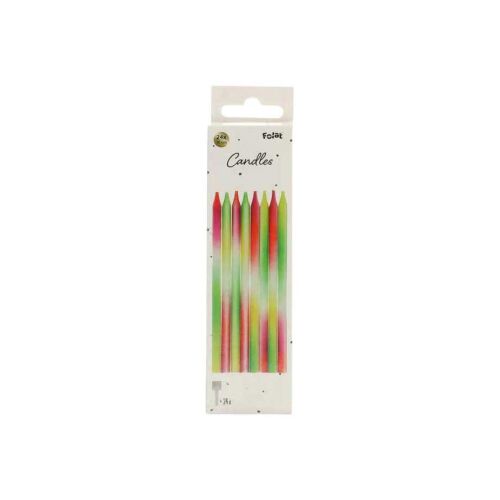 Folat Neon Delight 24 darabos szülinapi gyertya szett csomagolásban - Otthon és kert