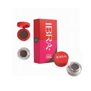 IBRA Eyebrow Pomade & Powder Pomada i cień do brwi Brown - 7g