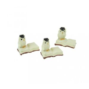 Bagoly ballagási könyvön poly S/3 3.8cm barna 147036904 - Ajándék kütyü