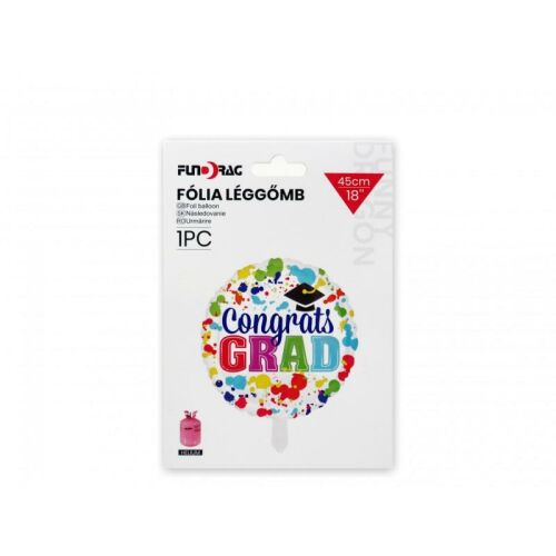 Lufi fólia ballagós Congrats Grad 45cm színes 147036931