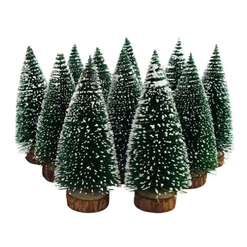 Dekor fenyőfa zöld 15cm 1db 147037241