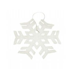 Hópehely hab 15cm glitteres fehér 147037327 - Ajándék kütyü