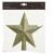 Csillag csúcsdísz glitteres világosarany 19cm 147037432