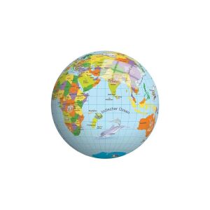 Földgömb gumilabda - 23 cm