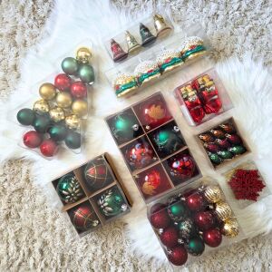 Klasszikus karácsony karácsonyfadísz szett