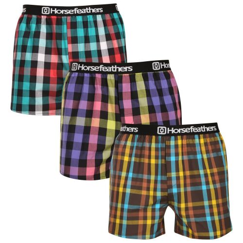 3PACK férfi rövidnadrágHorsefeathers Agyagcsomag 4 (AM283D) XL 147048732