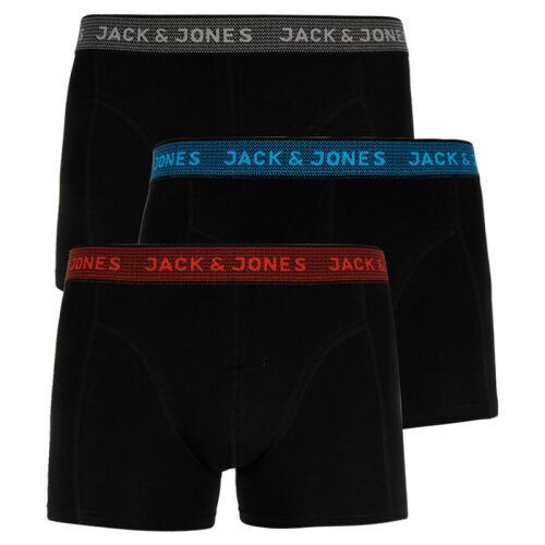 3PACK Férfi boxeralsó Jack and Jones fekete (12127816 - asphalt) L 147048957