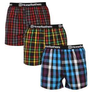 3PACK férfi rövidnadrágHorsefeathers Agyagcsomag 1 (AM283A) M