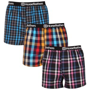 3PACK férfi rövidnadrágHorsefeathers Agyagcsomag 2 (AM283B) XXL