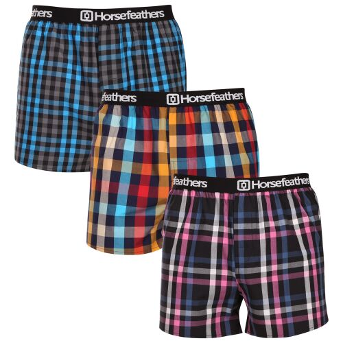 3PACK férfi rövidnadrágHorsefeathers Agyagcsomag 2 (AM283B) XXL 147118706