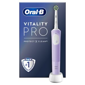 Elektryczna szczoteczka do zębów Oral-B Vitality Pro, 3D Clean, 3 programy, 1 główka, fioletowa 147051760 - Oral-B