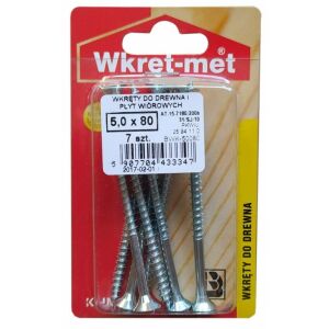 Edzett facsavarok 5x80mm 7 db PZ2 arany