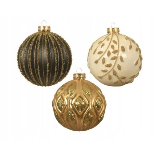 Karácsonyfadísz csillámporral, 8 cm 147056673