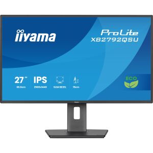 iiyama ProLite XB2792QSU-B1 számítógép monitor 68,6 cm (27") 2560 x 1440 pixelek Quad HD Fekete (XB2792QSU-B1) 147057104 - Iiyama