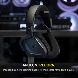 CORSAIR Vezeték Nélküli Headset, VOID v2 Wireless Gaming Headset, Dolby Atmos, carbon (CA-9011379-WW) 147057238 - Corsair
