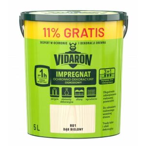 Vidaron védő és dekoratív impregnáló 5L kerti fehérített tölgyfa 147057243 - Felületkezelő szer