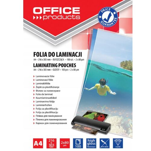 LAMINÁLÓ FÓLIA 216X303 FÉNYES (100) 147057464
