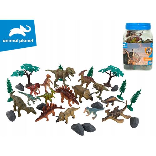 DINOSZAURUSZOK 30 DB ÜVEGBEN 14X14X21 CM 4541 147059588