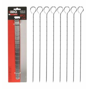 Acélnyársak kebabok grillezéséhez 27 cm 8 db.