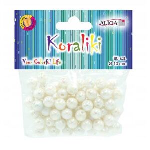 Opál műanyag gyöngyök PJ-0836 10mm 0836