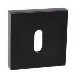 Kulcshoz való, négyszögletes talplemez, matt fekete PLT-26