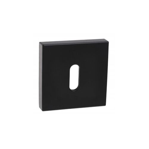Kulcshoz való, négyszögletes talplemez, matt fekete PLT-26