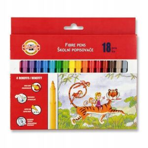 ISKOLAI LÁNGOLÓK 771002/AH 18 SZÍN KARTONBAN 1976 147060576 - Filctoll