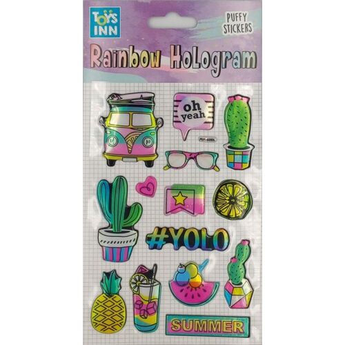 Szivárványos hologramos matricák - nyár 8653 147060690