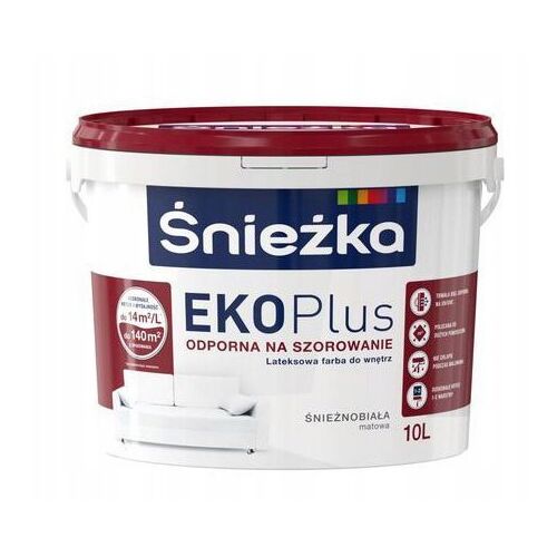 Śnieżka EKO Plus latex festék, hófehér, 10L 147060769