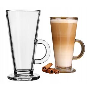 Latte kávéspohár füllel, átlátszó, 260 ml Latte 147061303 - Pohár