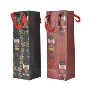 Karácsonyi alkoholos ajándéktasak 10 x 12 x 36 cm