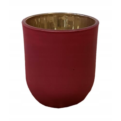 Glamour üveg mécsestartó, piros, 10x7,5 147061560