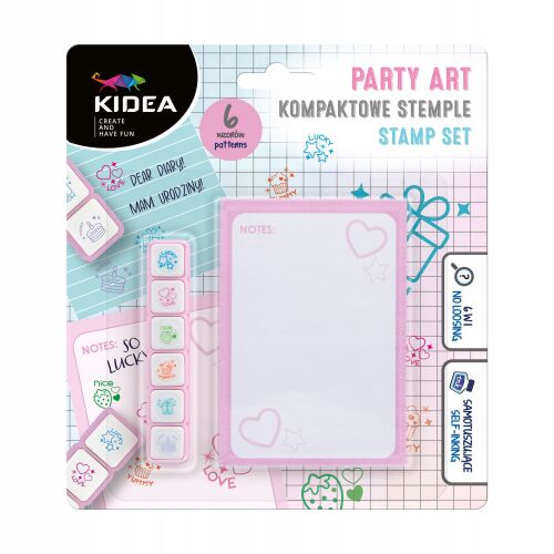 Kompakt bélyegzők parti művészeti készlet 6 színben 0019 147061574