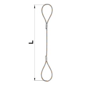 F-TÍPUSÚ DRÓTKÖTÉL HÍVÓHEVEDER 8MM 3MB - ZW 8 3M