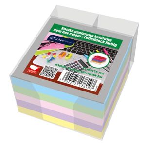 SZÍNES PAPÍRKOCKA 85X85X35 KOCKA 8107 147061782 - Irodai papíráru