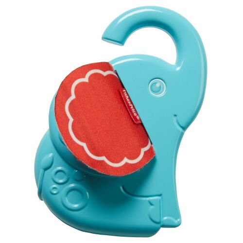 Fisher Price, Elephant Peek, Play Mirror With Hands-On Activities, Rattles With Teething Toy 2-In-1 , Unisex, 3+ months 147061991