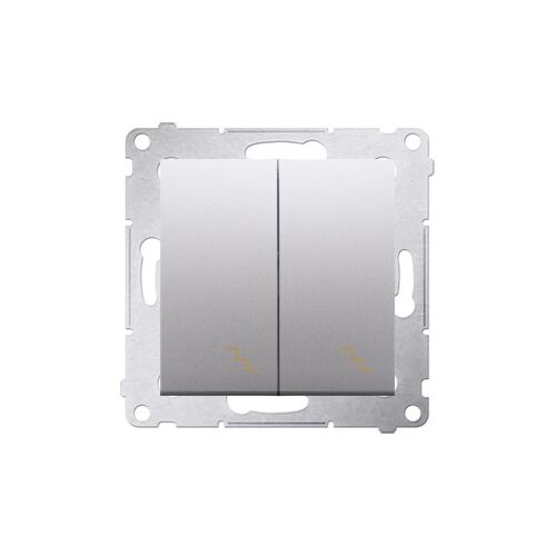 Dupla lépcsőkapcsoló 10 AX, matt ezüst Simon54 147062335