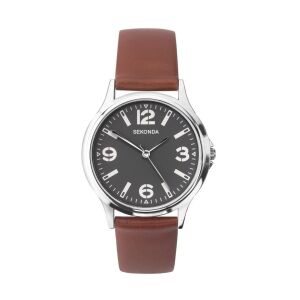 Sekonda, Sekonda, Quartz Leather Strap Watch, 1682.82, For Men