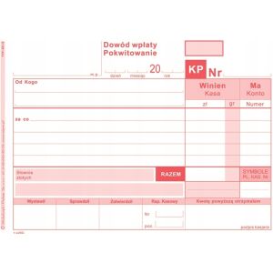 KP FIZETÉSI NYUGTA A6 401-5