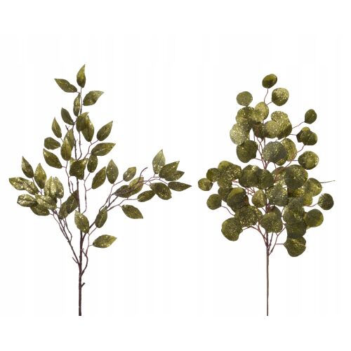 Karácsonyi díszes ág csillámporral 72 cm 147062978