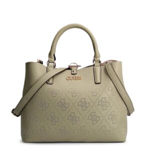 Guess, Amara, Polyurethane, Textile Handbag, 4G Logo, Green, HWSG8493060, 29 x 22 x 14 cm 147063195 - Bőrönd &Táska