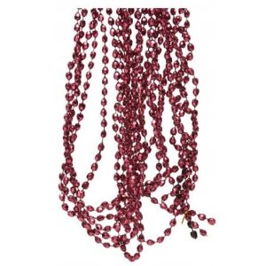 Gyöngyfűzér girland 2,7 m sötét rózsaszín 147063207 - Szezonális dekoráció