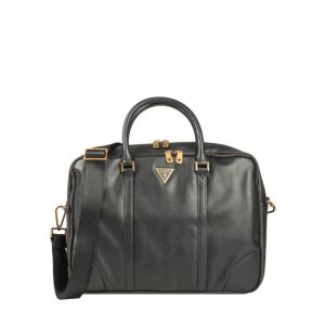 Guess, Scala, Synthetic Leather, Textile Briefcase, HMESCA, Black, 45 x 35 x 5 cm, For Men 147063248 - Laptop táska és tok
