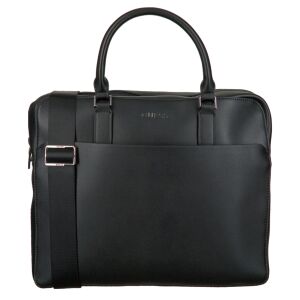 Guess, Scala, Ecological leather, Textile Briefcase, Computer, Black, 36 x 29 x 9 cm, For Men 147063272 - Laptop táska és tok